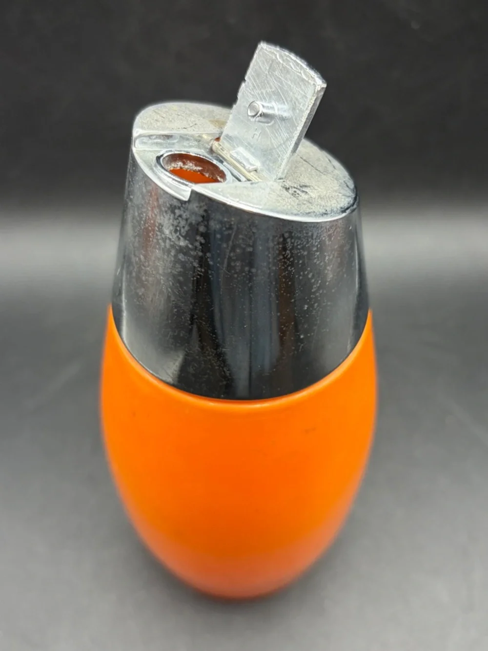 Gemco Westinghouse Orange Retro MCM Vintage Glass Metal Sugar Shaker Kitchenware